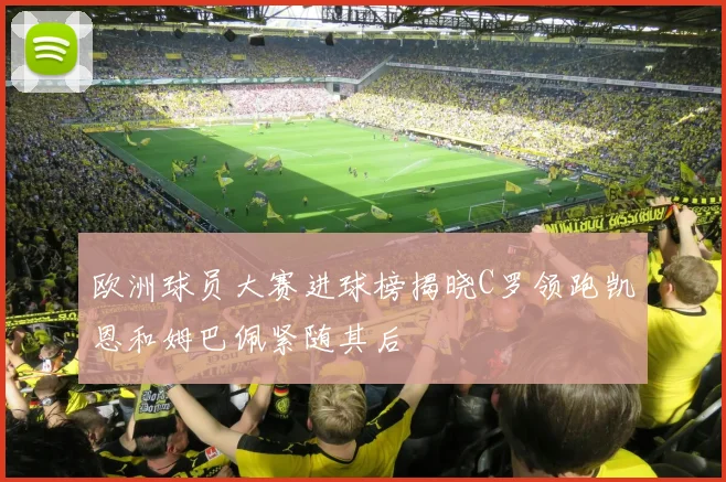 欧洲球员大赛进球榜揭晓C罗领跑凯恩和姆巴佩紧随其后